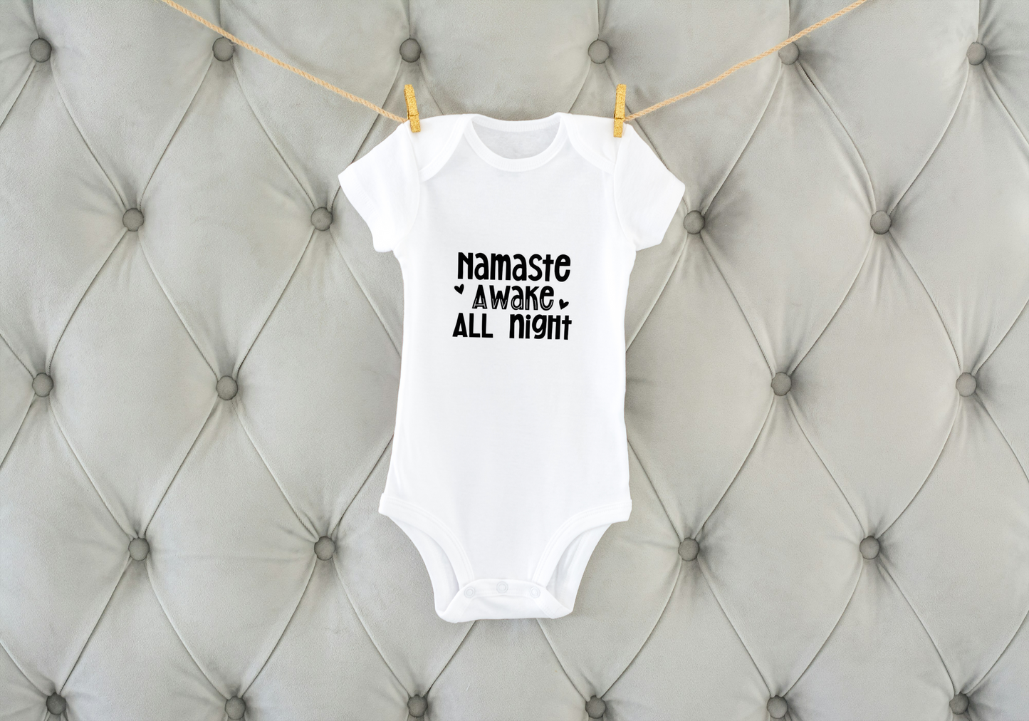 Namaste Awake All Night Onesie